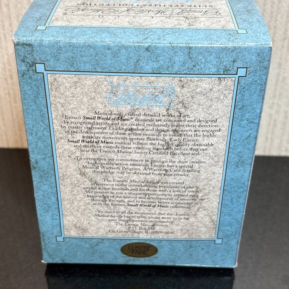 Vintage Enesco Music Box Mice Baking Plays Candy Man Baking Sweet Memories 1995 - Picture 10 of 16